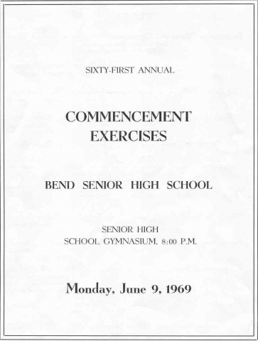 Commencement Program (see Archives for full program)