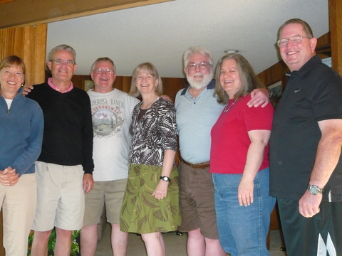 Ann Bristol Willis, Vance Hays, Jim Larson, Alison Foley Young, Bruce and Becky Fish and Jim Howard