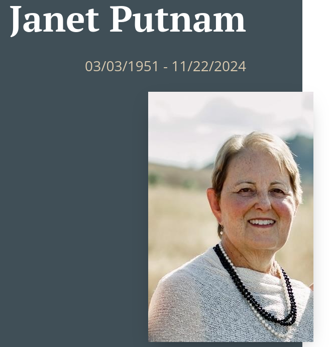 Janet Putnam 1951-2024